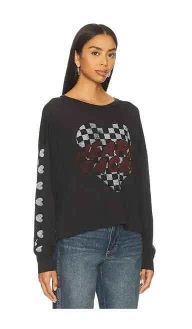 Lauren Moshi Luella Long Sleeve Drop Shoulder Tee | Thumbnail 2 Lauren Moshi Luella Long Sleeve Drop Shoulder Tee | Thumbnail 2