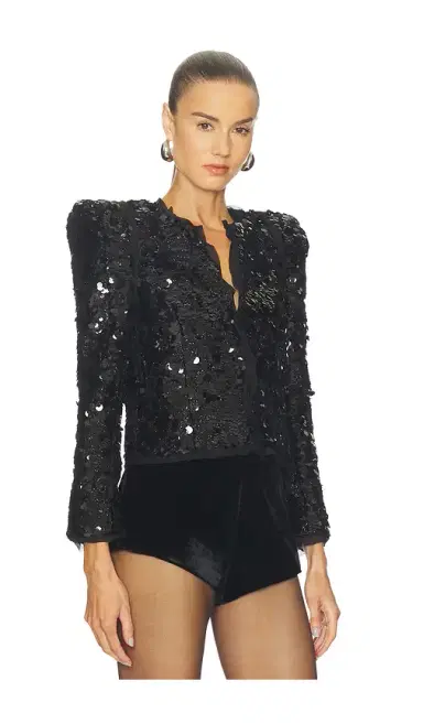 L'AGENCE Shai Pointed Shoulder Jacket | Thumbnail 2