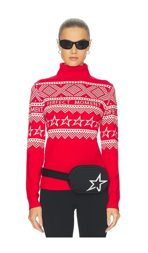 Perfect Moment Holiday Roll Neck Sweater
