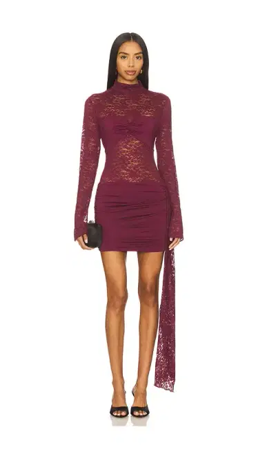 Runaway The Label Larna Lace Long Sleeve Mini Dress | Thumbnail 1