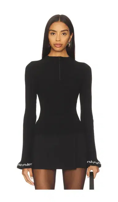 Alexander Wang Logo Ribbed Pullover | Thumbnail 1
