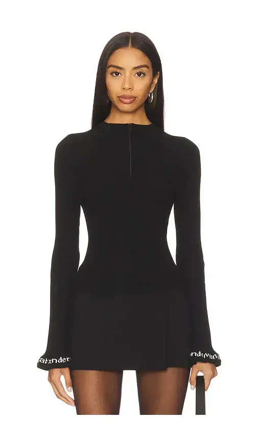 Logo Ribbed Pullover
