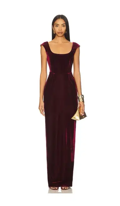 SAU LEE Brooke Velvet Gown | Thumbnail 1