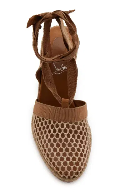 Christian Louboutin Toleda 85mm Crocheted Espadrille Wedge Sandals | Thumbnail 3 Christian Louboutin Toleda 85mm Crocheted Espadrille Wedge Sandals | Thumbnail 3
