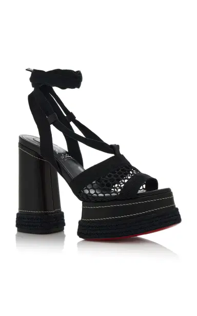 Christian Louboutin Toledissima 130mm Crocheted Platform Sandals | Thumbnail 4 Christian Louboutin Toledissima 130mm Crocheted Platform Sandals | Thumbnail 4