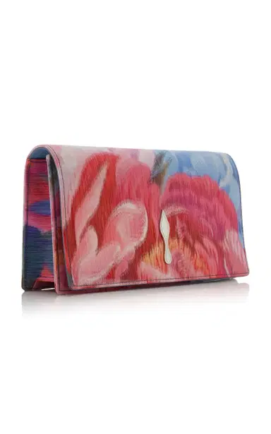 Christian Louboutin Bettina Peony-Printed Crepe Clutch | Thumbnail 5 Christian Louboutin Bettina Peony-Printed Crepe Clutch | Thumbnail 5