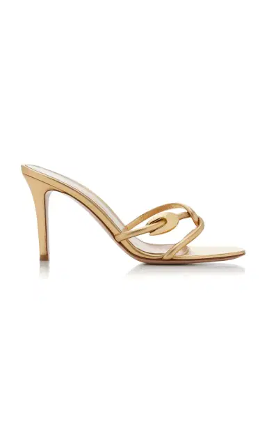 Gianvito Rossi Black Mamba Leather Mules | Thumbnail 1 Gianvito Rossi Black Mamba Leather Mules | Thumbnail 1