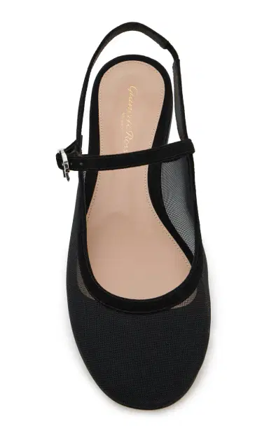Gianvito Rossi Mesh Slingback Flats | Thumbnail 3 Gianvito Rossi Mesh Slingback Flats | Thumbnail 3