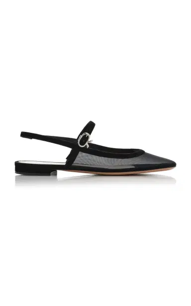 Gianvito Rossi Mesh Slingback Flats | Thumbnail 6 Gianvito Rossi Mesh Slingback Flats | Thumbnail 6