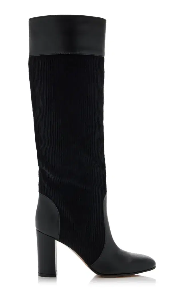 Gianvito Rossi Sheffield Corduroy Knee Boots