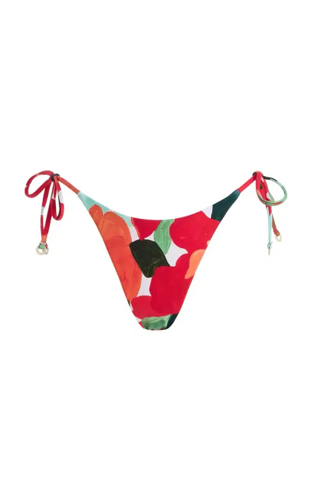 Floral Retro Tie Bikini Brief