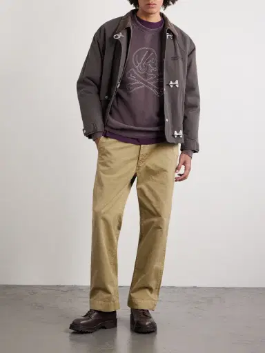 Neighborhood Embroidered Pigment-Dyed Cotton-Jersey Sweatshirt - Men | Thumbnail 2 Neighborhood Embroidered Pigment-Dyed Cotton-Jersey Sweatshirt - Men | Thumbnail 2