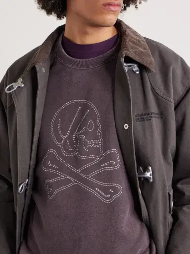 Neighborhood Embroidered Pigment-Dyed Cotton-Jersey Sweatshirt - Men | Thumbnail 5 Neighborhood Embroidered Pigment-Dyed Cotton-Jersey Sweatshirt - Men | Thumbnail 5