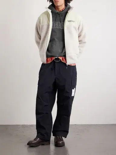 Neighborhood Logo-Embroidered Pigment-Dyed Cotton-Jersey Hoodie - Men | Thumbnail 2 Neighborhood Logo-Embroidered Pigment-Dyed Cotton-Jersey Hoodie - Men | Thumbnail 2