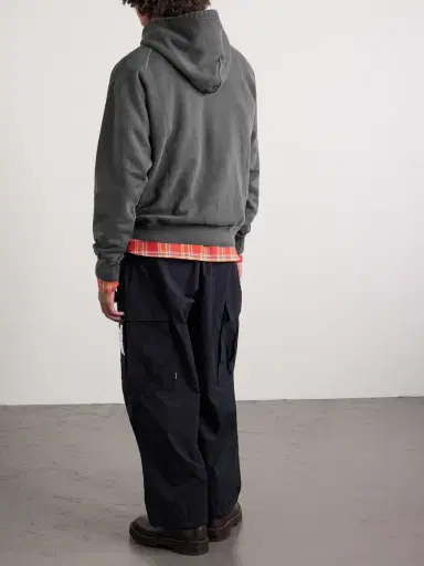 Neighborhood Logo-Embroidered Pigment-Dyed Cotton-Jersey Hoodie - Men | Thumbnail 4 Neighborhood Logo-Embroidered Pigment-Dyed Cotton-Jersey Hoodie - Men | Thumbnail 4