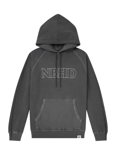 Neighborhood Logo-Embroidered Pigment-Dyed Cotton-Jersey Hoodie - Men | Thumbnail 1 Neighborhood Logo-Embroidered Pigment-Dyed Cotton-Jersey Hoodie - Men | Thumbnail 1