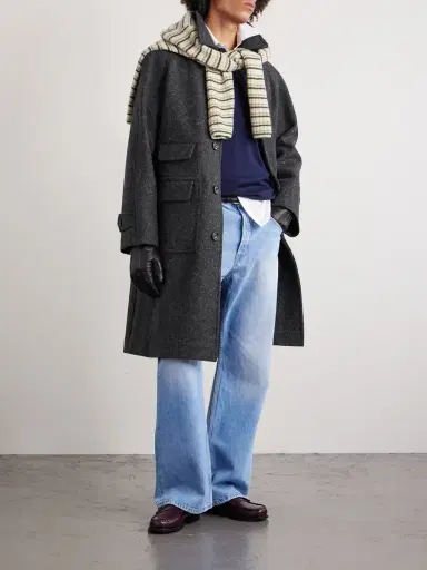 Drake's Flecked Virgin Wool Coat - Men | Thumbnail 2 Drake's Flecked Virgin Wool Coat - Men | Thumbnail 2