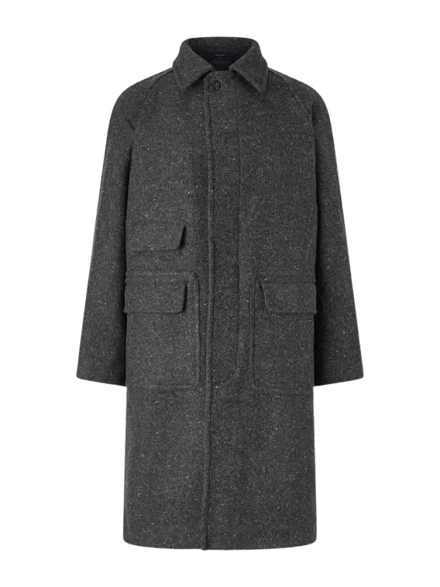 Flecked Virgin Wool Coat - Men