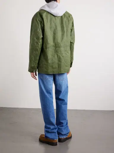 Drake's Barn Corduroy-Trimmed Waxed-Cotton Jacket - Men | Thumbnail 4 Drake's Barn Corduroy-Trimmed Waxed-Cotton Jacket - Men | Thumbnail 4