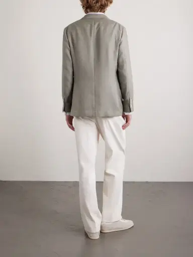 Brunello Cucinelli Silk, Linen and Wool-Blend Blazer - Men | Thumbnail 4 Brunello Cucinelli Silk, Linen and Wool-Blend Blazer - Men | Thumbnail 4