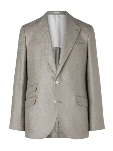 Brunello Cucinelli Silk, Linen and Wool-Blend Blazer - Men | Thumbnail 1 Brunello Cucinelli Silk, Linen and Wool-Blend Blazer - Men | Thumbnail 1