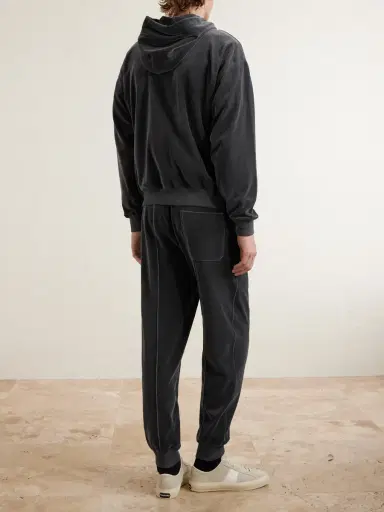 Tom Ford Cotton-Blend Velour Hoodie - Men | Thumbnail 4