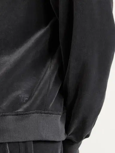 Tom Ford Cotton-Blend Velour Hoodie - Men | Thumbnail 5