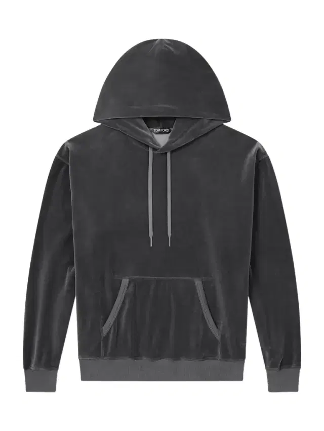 Cotton-Blend Velour Hoodie - Men