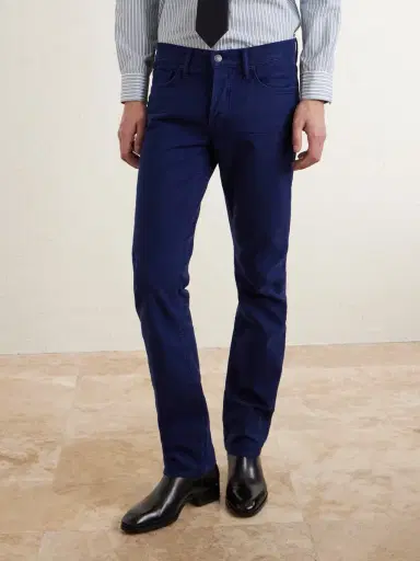 Tom Ford Slim-Fit Cotton-Blend Moleskin Trousers - Men | Thumbnail 3 Tom Ford Slim-Fit Cotton-Blend Moleskin Trousers - Men | Thumbnail 3
