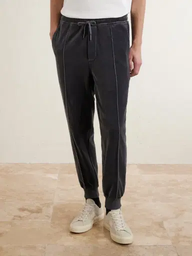 Tom Ford Tapered Cotton-Blend Velour Sweatpants - Men | Thumbnail 3 Tom Ford Tapered Cotton-Blend Velour Sweatpants - Men | Thumbnail 3