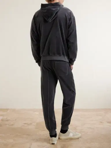Tom Ford Tapered Cotton-Blend Velour Sweatpants - Men | Thumbnail 4 Tom Ford Tapered Cotton-Blend Velour Sweatpants - Men | Thumbnail 4