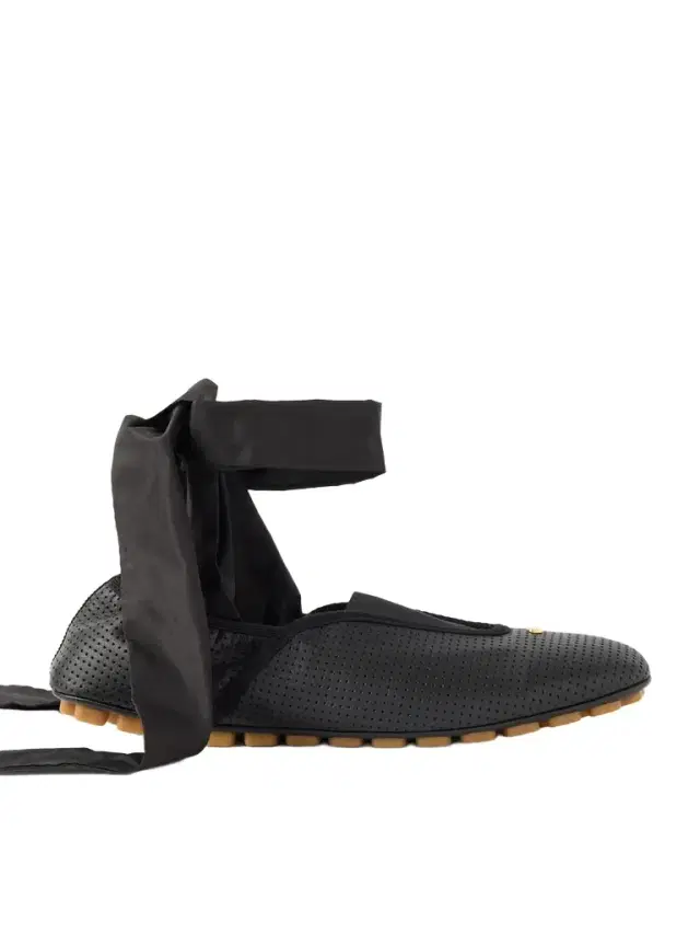 Rythmika Lace-up Leather Ballet Flats