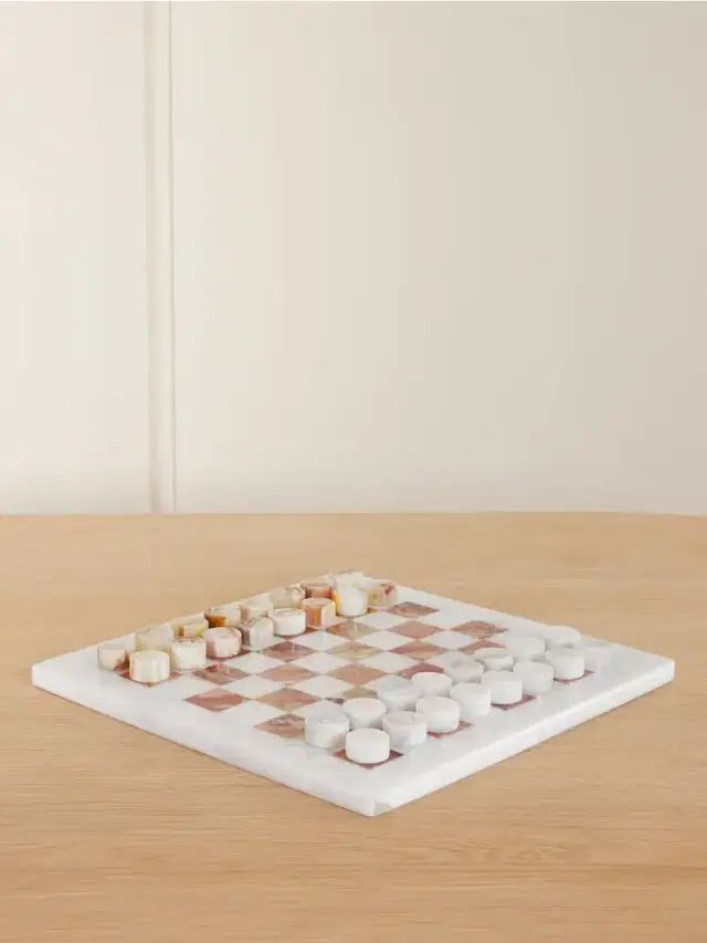 Onyx Checkers Set