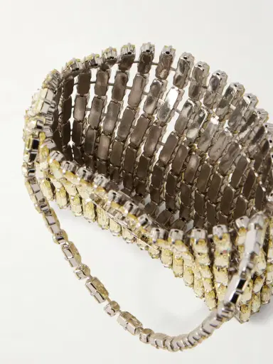 Saint Laurent Evening Micro Crystal-embellished Chainmail Shoulder Bag | Thumbnail 5