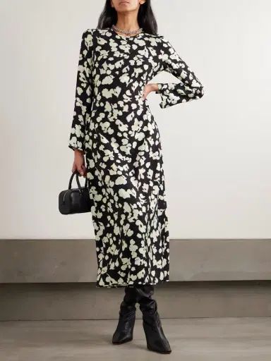 Proenza Schouler White Label Waverly Floral-print Belted Jersey Maxi Dress | Thumbnail 2 Proenza Schouler White Label Waverly Floral-print Belted Jersey Maxi Dress | Thumbnail 2