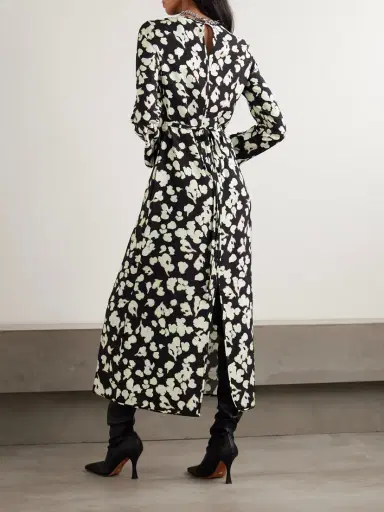 Proenza Schouler White Label Waverly Floral-print Belted Jersey Maxi Dress | Thumbnail 3 Proenza Schouler White Label Waverly Floral-print Belted Jersey Maxi Dress | Thumbnail 3
