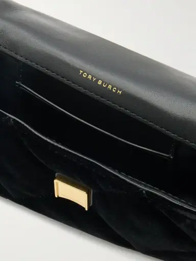 Tory Burch Kira Diamond Embellished Quilted Velvet Shoulder Bag | Thumbnail 5 Tory Burch Kira Diamond Embellished Quilted Velvet Shoulder Bag | Thumbnail 5