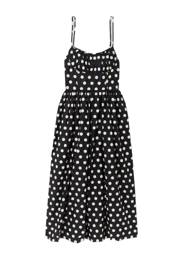 Alba Polka-dot Gathered Smocked Cotton-poplin Midi Dress
