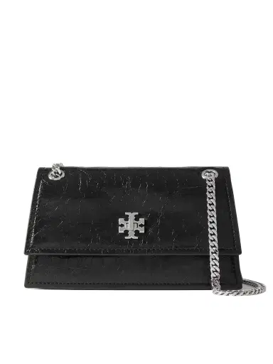 Tory Burch Kira Turnlock Mini Crinkled-leather Shoulder Bag | Thumbnail 1