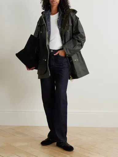 Barbour Aberford Hooded Waxed-cotton Jacket | Thumbnail 2 Barbour Aberford Hooded Waxed-cotton Jacket | Thumbnail 2