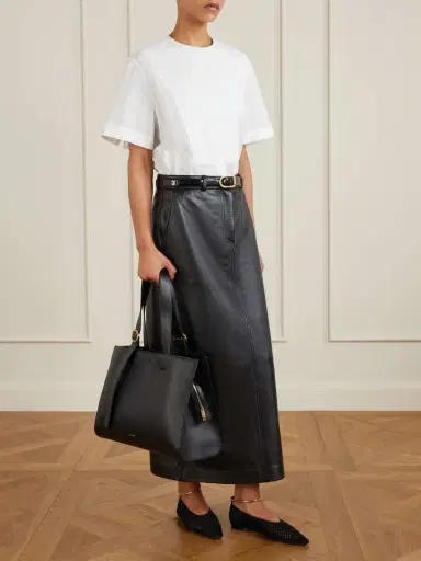 Jil Sander Ballerina Laser-cut Suede Flats | Thumbnail 4 Jil Sander Ballerina Laser-cut Suede Flats | Thumbnail 4