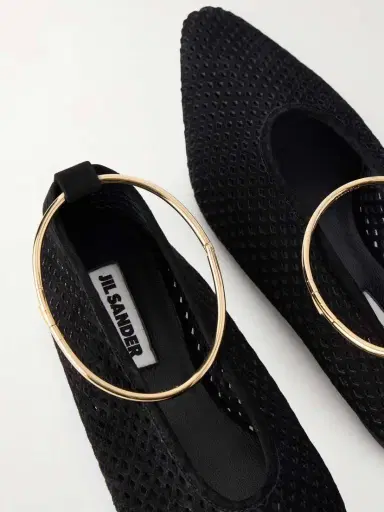 Jil Sander Ballerina Laser-cut Suede Flats | Thumbnail 5 Jil Sander Ballerina Laser-cut Suede Flats | Thumbnail 5