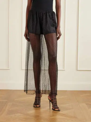 Alaïa Polka-dot Fil Coupé Organza Wide-leg Pants | Thumbnail 3