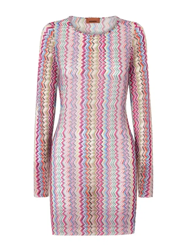 Striped Stretch-jersey Mini Dress