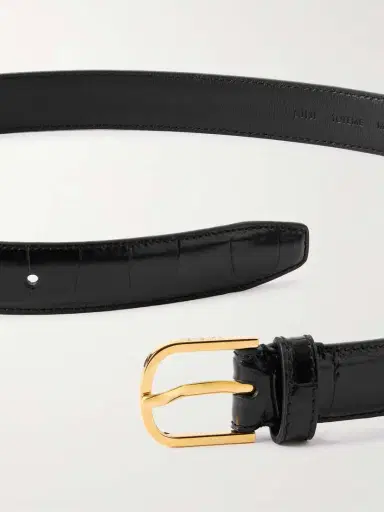 TOTEME Croc-effect Leather Belt | Thumbnail 3