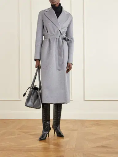 Stella McCartney Iconic Stella Belted Wool Coat | Thumbnail 2 Stella McCartney Iconic Stella Belted Wool Coat | Thumbnail 2