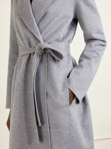 Stella McCartney Iconic Stella Belted Wool Coat | Thumbnail 4 Stella McCartney Iconic Stella Belted Wool Coat | Thumbnail 4