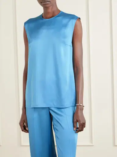 Stella McCartney Darted Satin Top | Thumbnail 3 Stella McCartney Darted Satin Top | Thumbnail 3