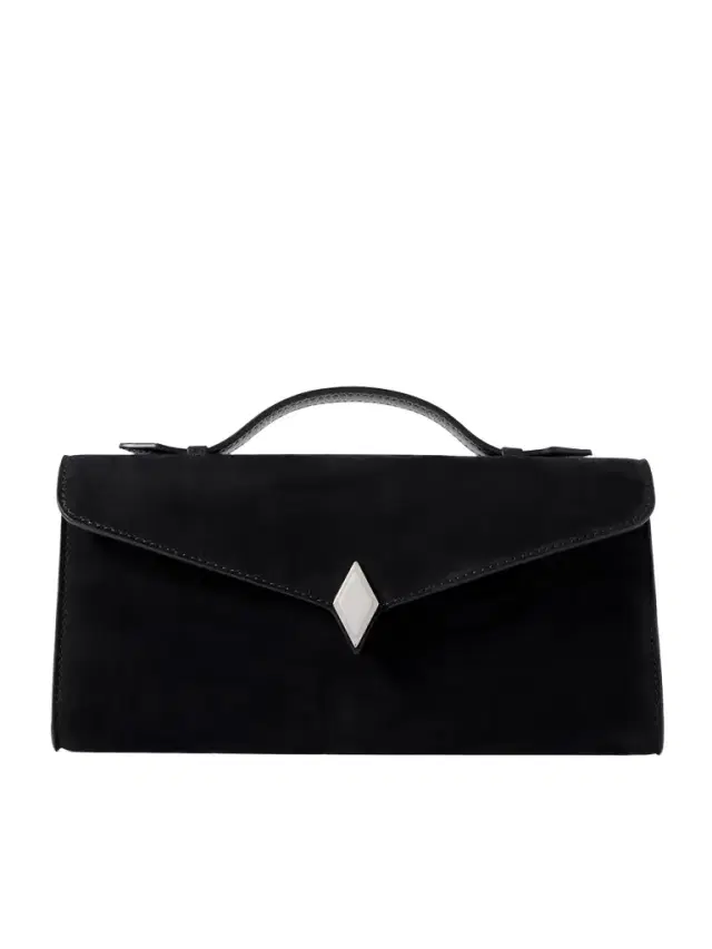 Métier Edge Embellished Nubuck Clutch