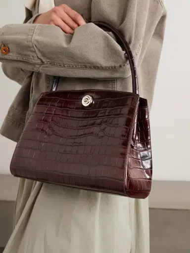 Liffner Pushlock Lady Croc-effect Leather Shoulder Bag | Thumbnail 2